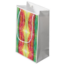 Gelbe, rosa, grüne leuchtende Zauber-Geschenktasch Kleine Geschenktüte