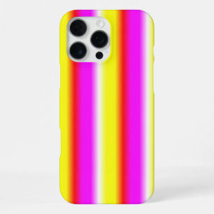 Gelbe Rosa Regenbogenstreifen iPhone 16 Pro Max Hülle