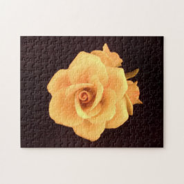 Gelbe Rose 11 x 14-Zoll-beruhigendes Puzzle
