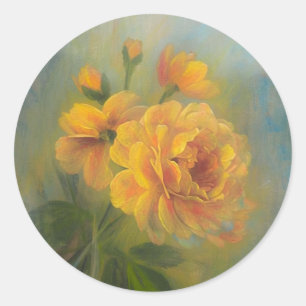 Gelbe Rose Aufkleber