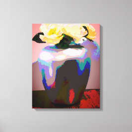 Gelbe Rose aus Texas Leinwanddruck