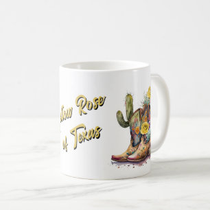 Gelbe Rose aus Texas-Tasse Kaffeetasse