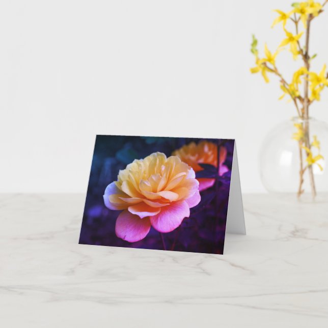 Gelbe Rose Blume Art Blank Note Karte (Gelbe Blume)
