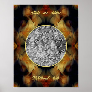 Gelbe Rose Blume gestalten Ihr eigenes Foto Poster