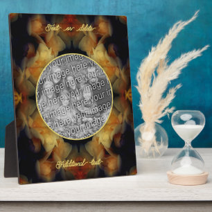 Gelbe Rose Blume kreieren Ihr eigenes Foto Fotoplatte