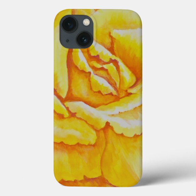 Gelbe Rose Case-Mate iPhone Hülle (Rückseite)