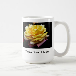 Gelbe Rose der Texas-Kaffee-Tasse Tasse