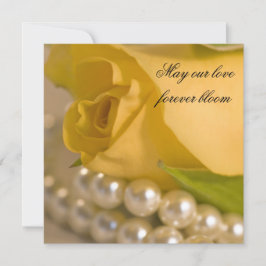 Gelbe Rose Ehe / Elopement Ankündigung