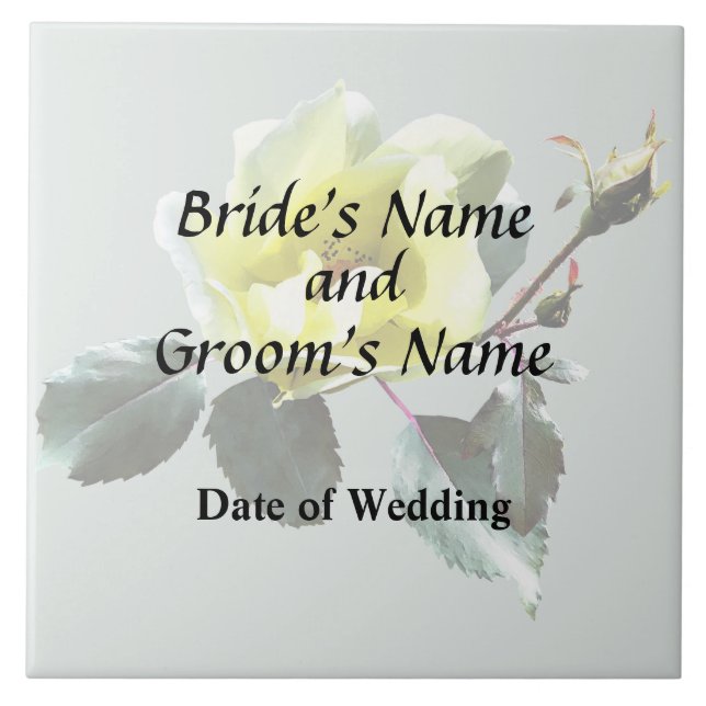 Gelbe Rose Fliese (Vorderseite)