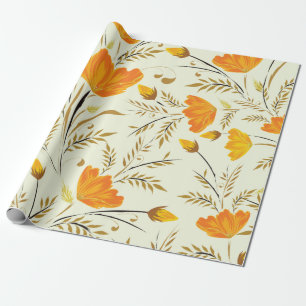 Gelbe Rose Geschenkpapier