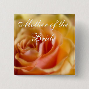 Gelbe Rose • Hochzeits-Knopf Button