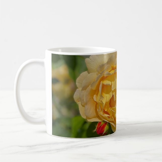 Gelbe Rose Kaffeetasse (Links)