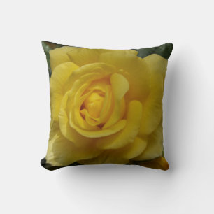Gelbe Rose Kissen