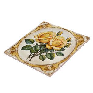 Gelbe Rose Moderne Schöne Kollektion Fliese