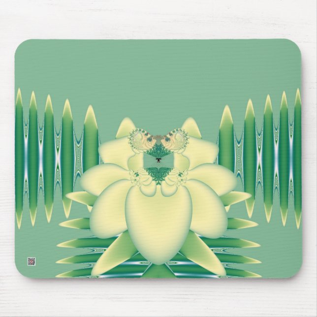 Gelbe Rose Mousepad (Vorne)