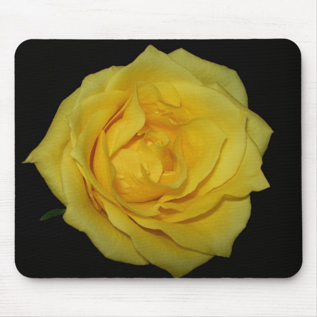 Gelbe Rose Mousepad (Vorne)
