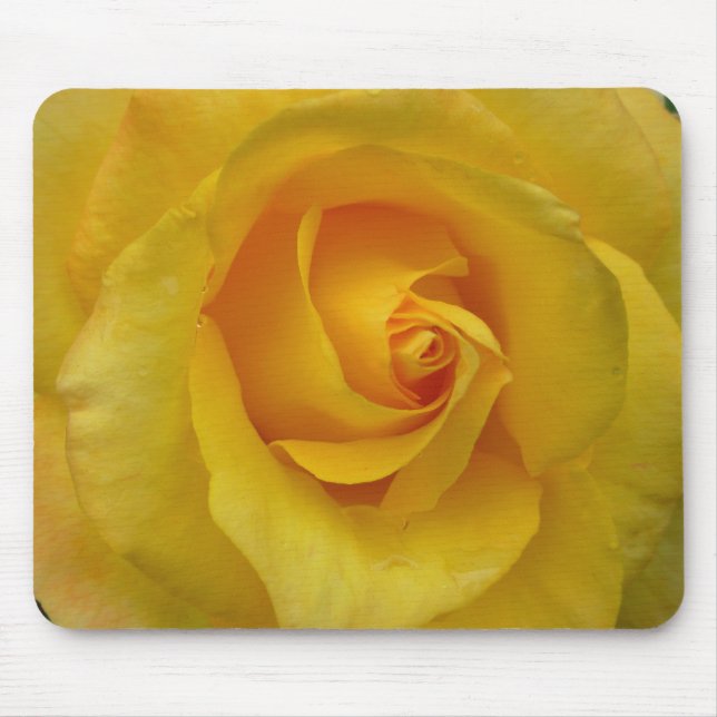 Gelbe Rose Mousepad Rose Maus Pad Custom (Vorne)