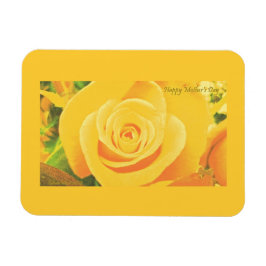 Gelbe Rose Muttertag Premium Flexi Magnet