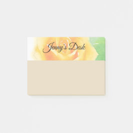 Gelbe Rose Post-it Klebezettel