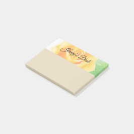 Gelbe Rose Post-it Klebezettel