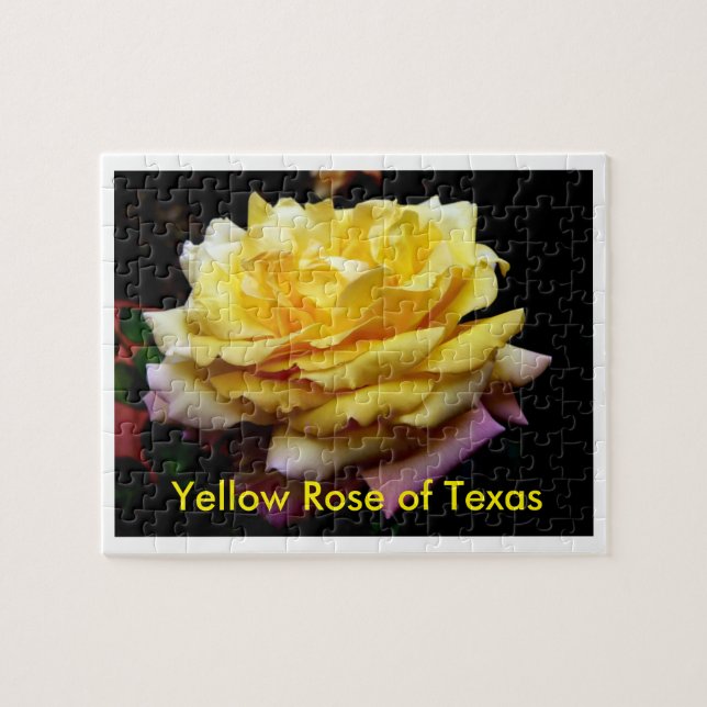Gelbe Rose Puzzlen Texas Puzzle (Horizontal)