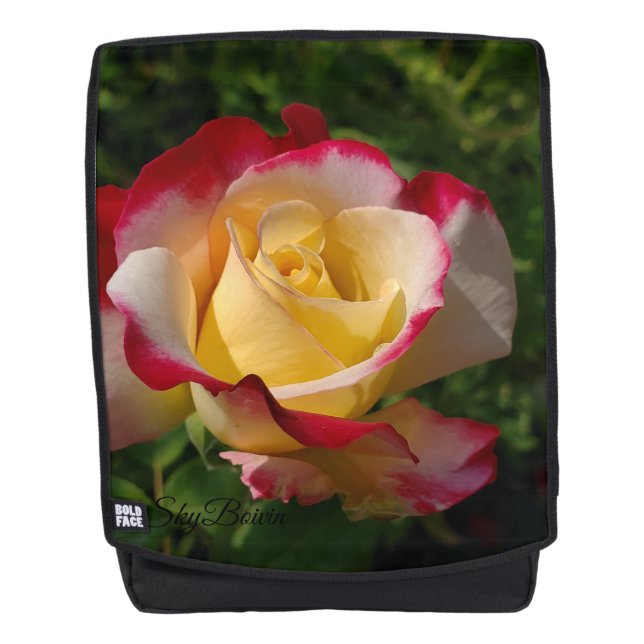 Gelbe Rose Rucksack (Vorderseite)