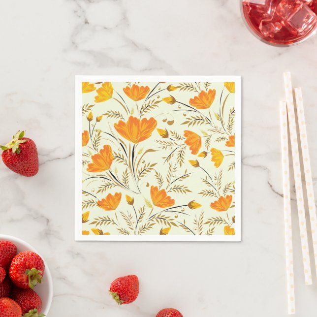Gelbe Rose Serviette (Beispiel)
