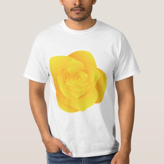Gelbe Rose T-Shirt (Vorderseite)