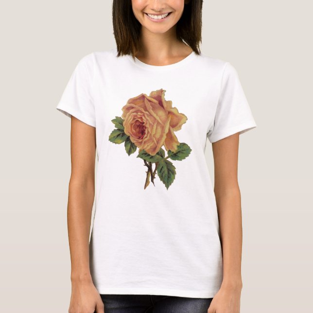 Gelbe Rose T-Shirt (Vorderseite)