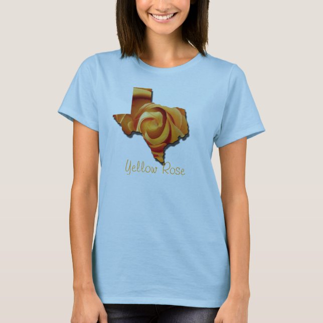 Gelbe Rose T-Shirt (Vorderseite)