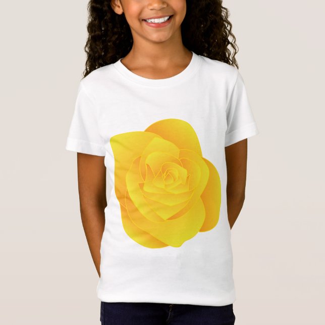 Gelbe Rose T-Shirt (Vorderseite)