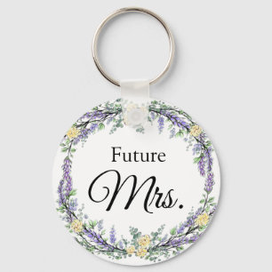 Gelbe Rose und Eukalyptus Schlüsselanhänger