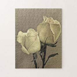 Gelbe Rose Vintag Puzzle