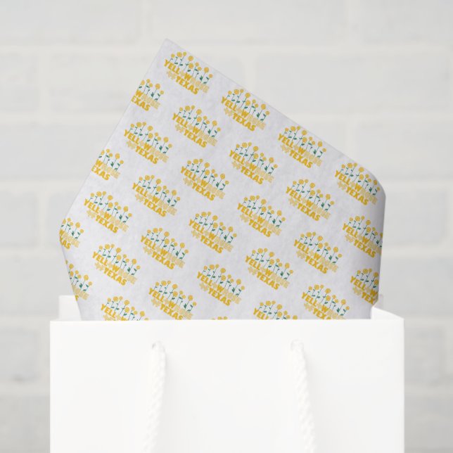 Gelbe Rose von Texas Garden Seidenpapier (Geschenktüte)