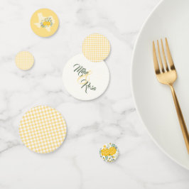 Gelbe Rose von Texas - Hochzeit von Gingham Staat Konfetti