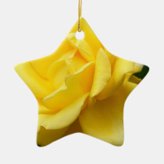 Gelbe Rose von Texas Keramikornament