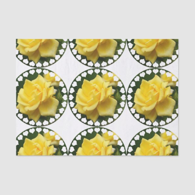 Gelbe Rose von Texas Seidenpapier (Vorderseite)