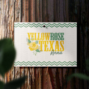 Gelbe Rose von Texas - Single Rose Postkarte