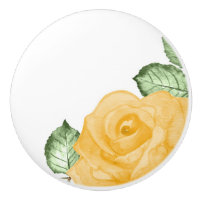 Gelbe Rose Wasserfarbe Land Rustikaler Blumenchor