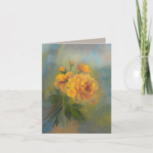 Gelbe Rosen 4 x 5.6 Dankeskarte