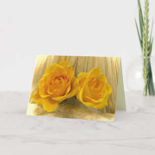 Gelbe Rosen am Spitze-Mutter-Tag Karte