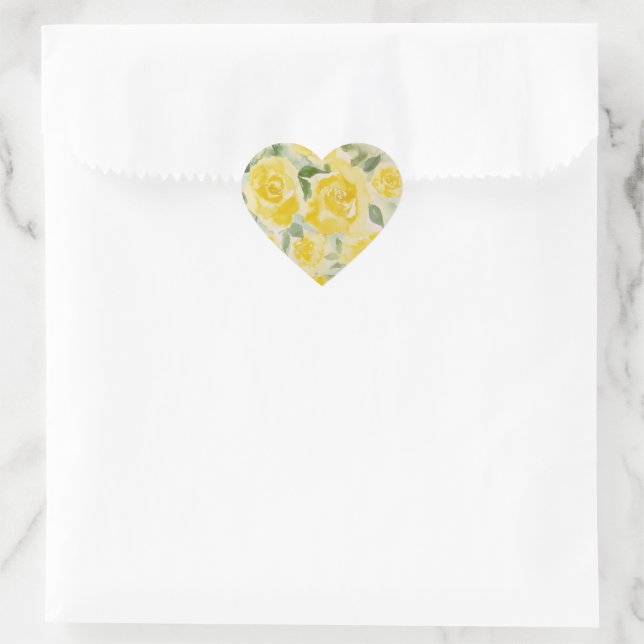 Gelbe Rosen Aufkleber (Tasche)