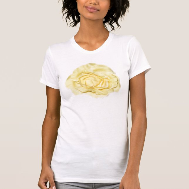 Gelbe Rosen-Blume T-Shirt (Vorderseite)