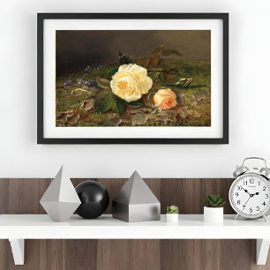 Gelbe Rosen, Floral  Poster