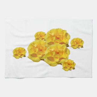 Gelbe Rosen in der Blüte Handtuch