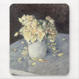 Gelbe Rosen in einer Vase von Caillebott Impressio Mousepad