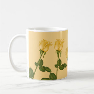 Gelbe Rosen Kaffeetasse