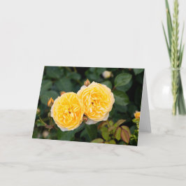 Gelbe Rosen Karte