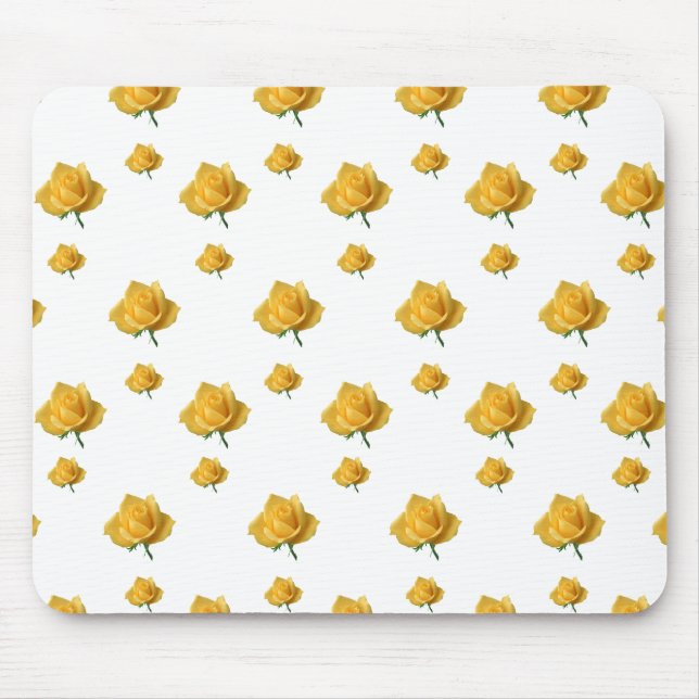 Gelbe Rosen Mousepad (Vorne)