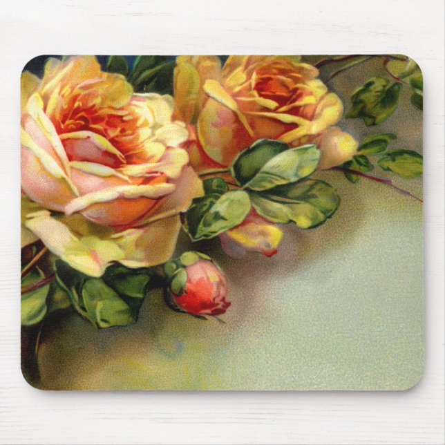 Gelbe Rosen Mousepad (Vorne)
